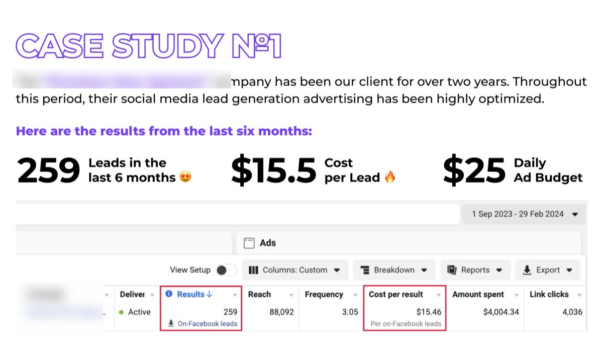 Door company — 30 days of Google Ads results